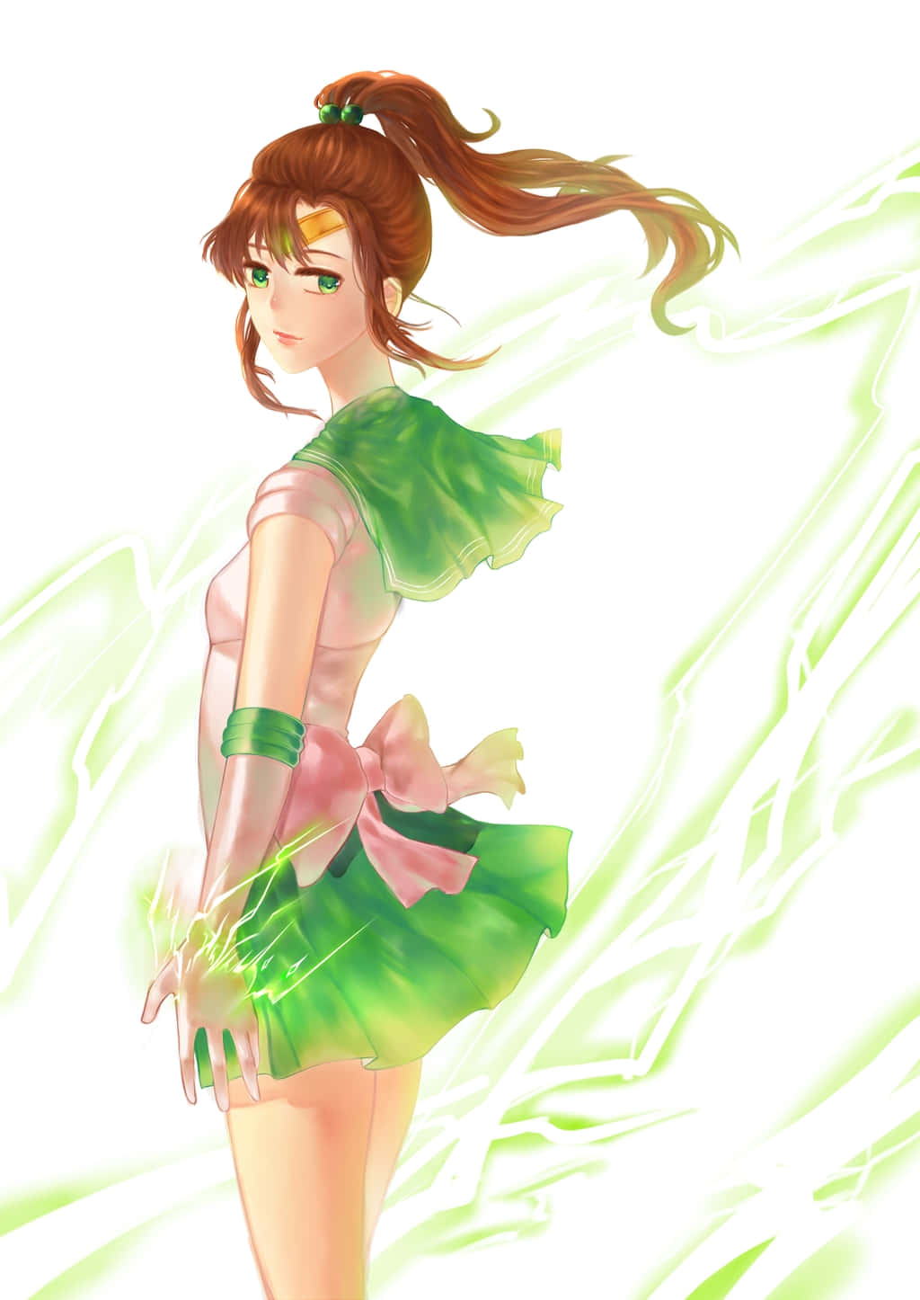 Hermosaguardiana: ¡sailor Jupiter, Lista Para Defender! Fondo de pantalla