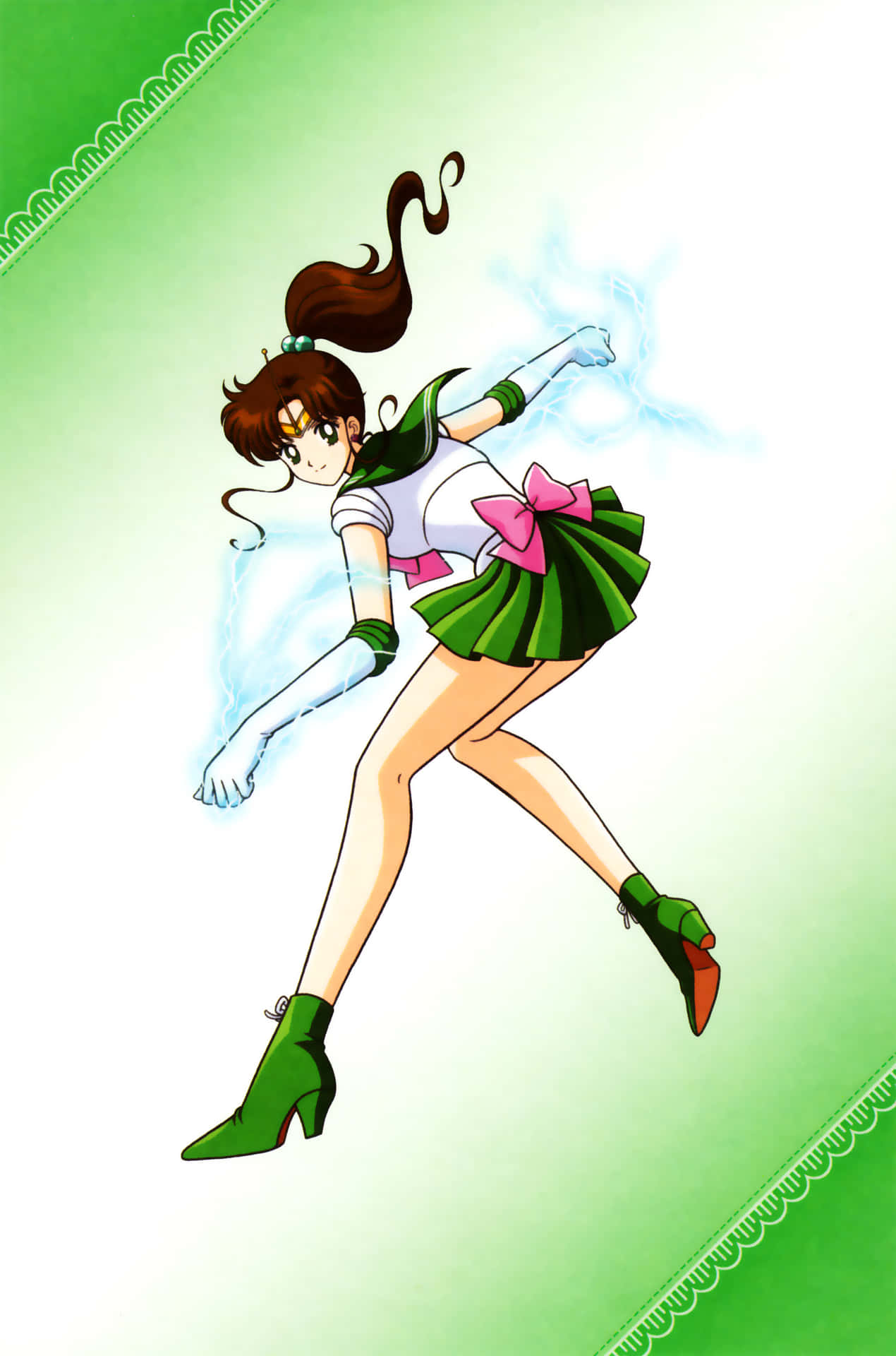 De Krachtige Sailor Jupiter Achtergrond