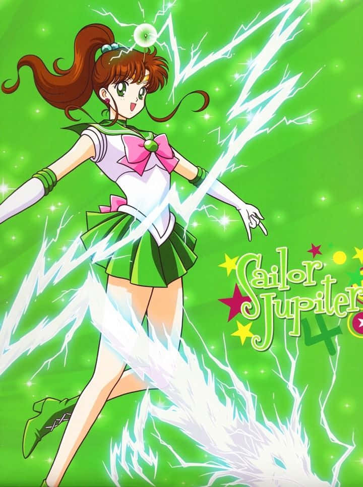 Sailor Jupiter - Klaar Om Het Universum Te Verdedigen Achtergrond