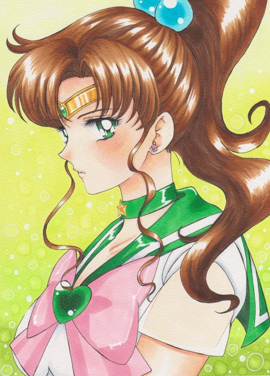 Sail away with Jupiter, the beautiful Sailor Senshi Wallpaper