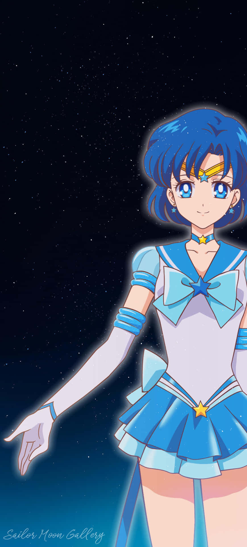 Sailormercury, Una Guardiana Del Amor Y La Justicia. Fondo de pantalla