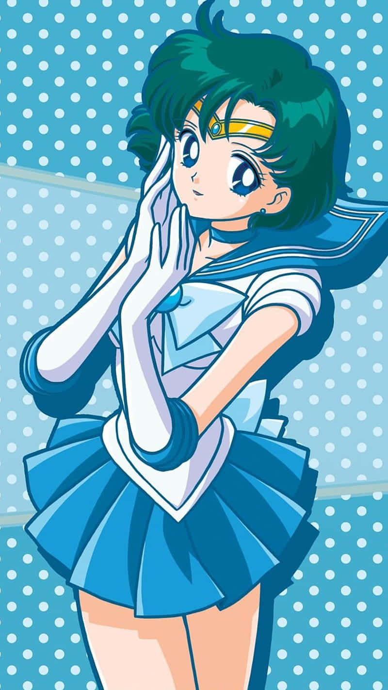 Sailor Mercury ser lige så smuk ud som altid. Wallpaper