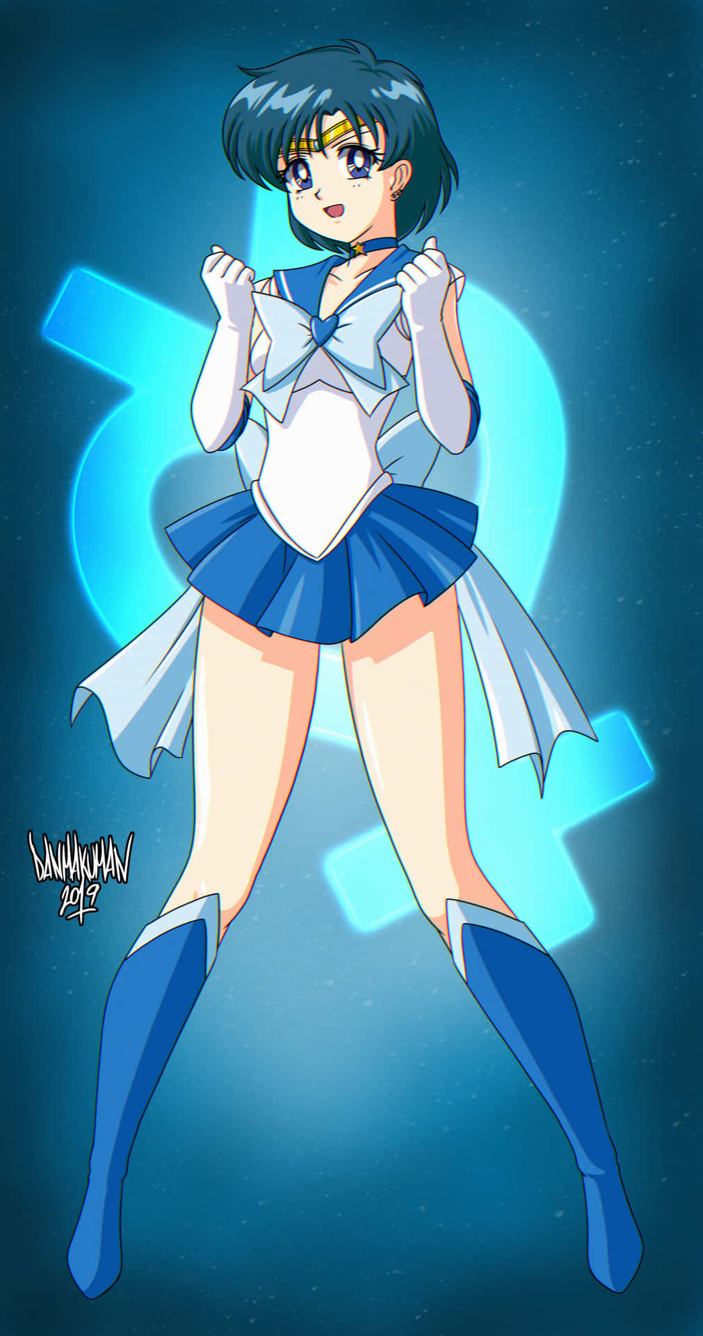 "Protector of Water and Wisdom: Sailor Mercury" Wallpaper