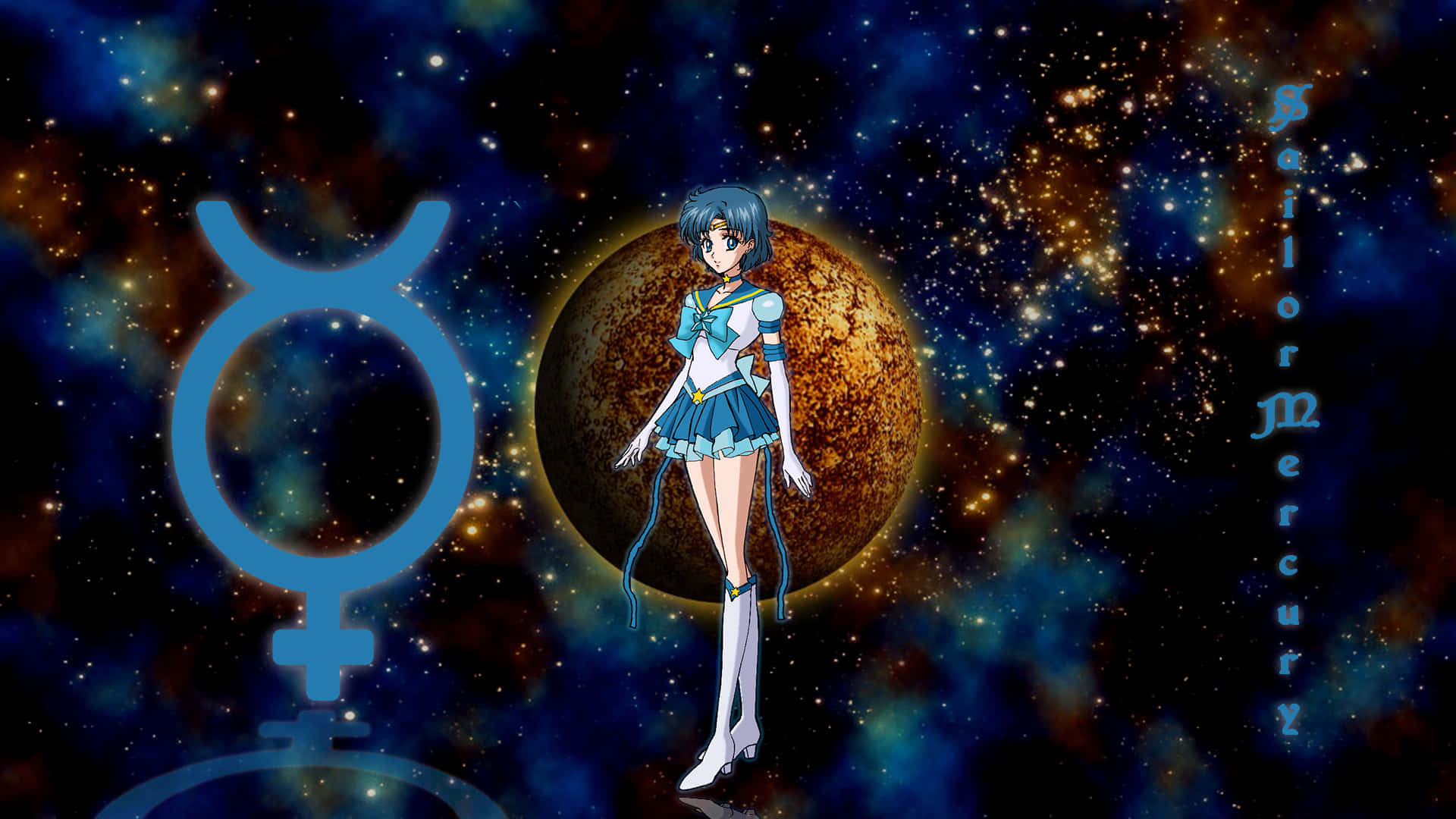 Sailor Mercury, Beskytter af Visdom Wallpaper