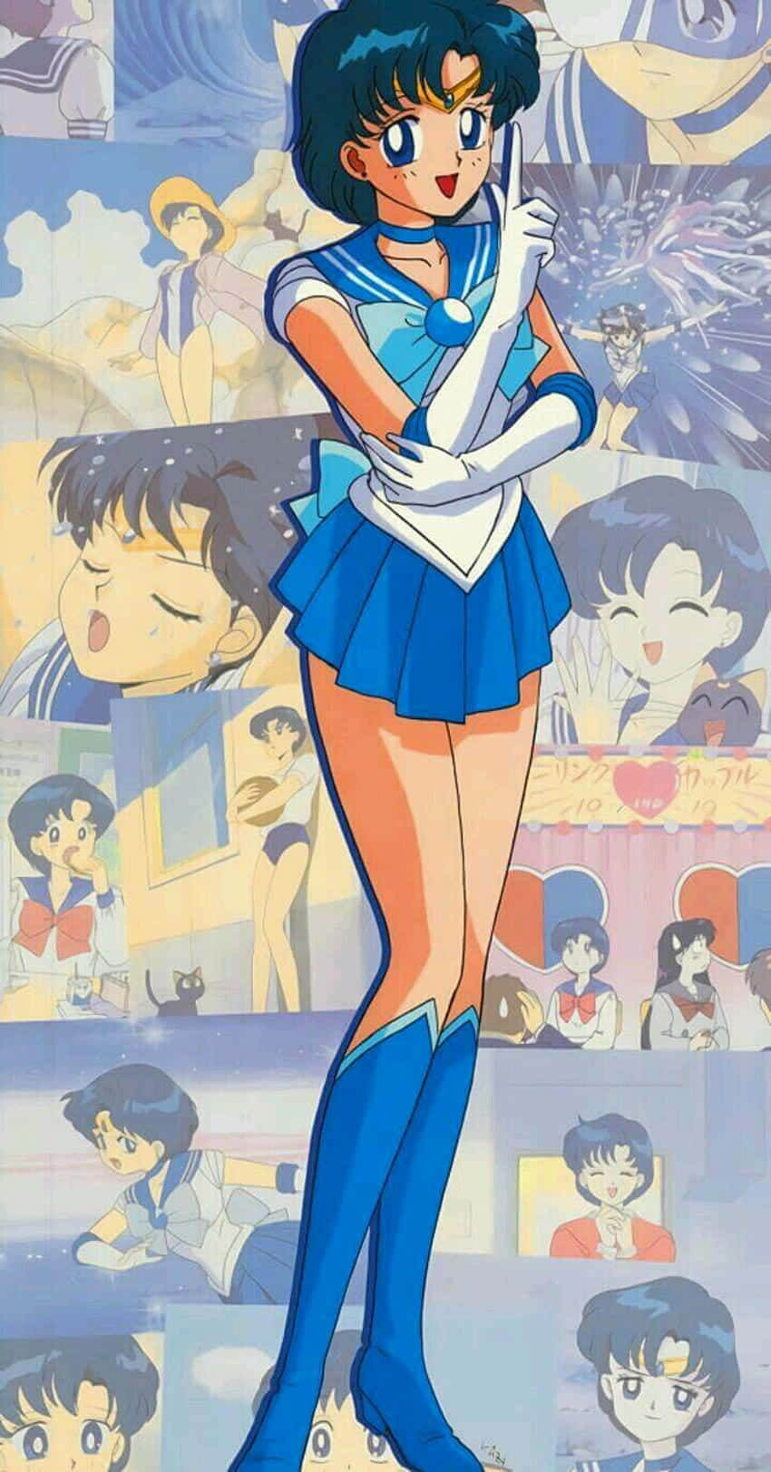 Sailor Mercury, klar til kamp Wallpaper