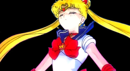 Sailor Moon Character Pouting Expression PNG