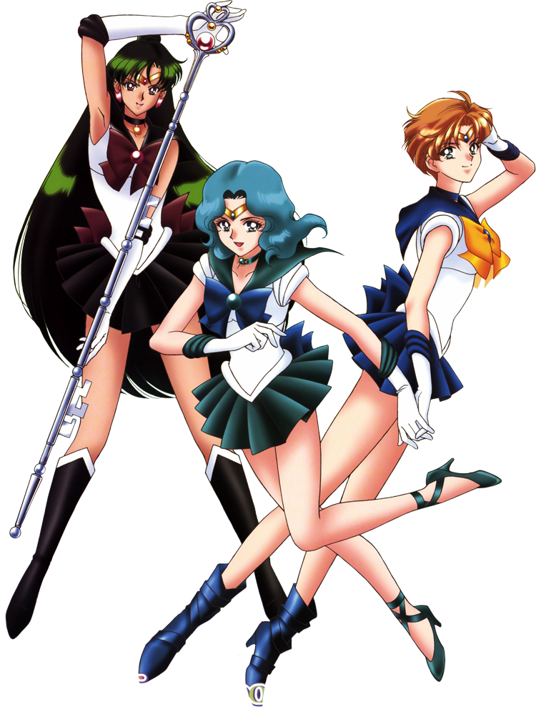 Sailor Moon Characters Posing PNG