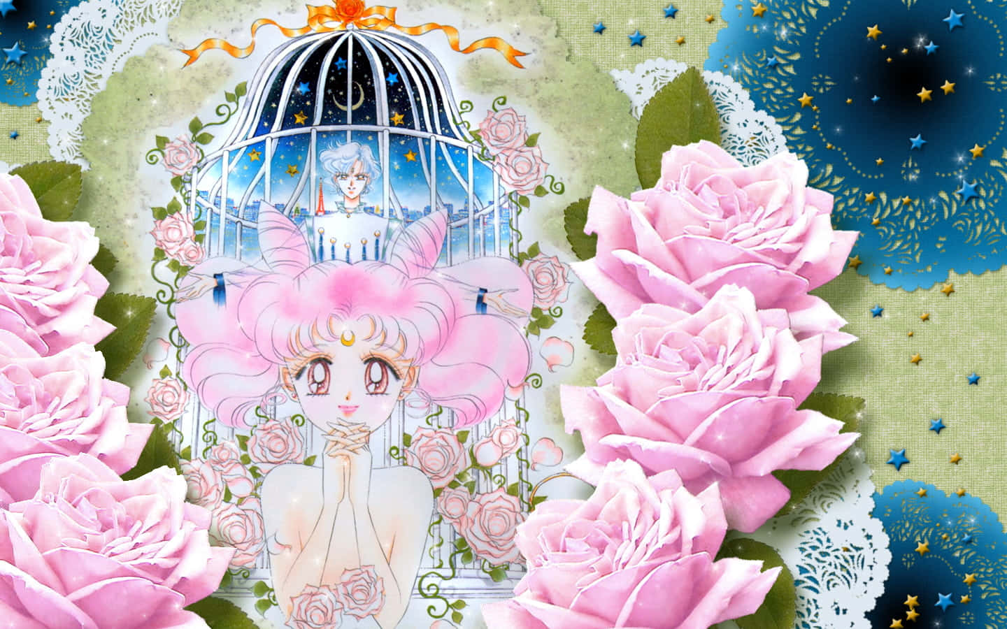 “Sailor Moon Chibiusa: Ready to Save the Day!” Wallpaper