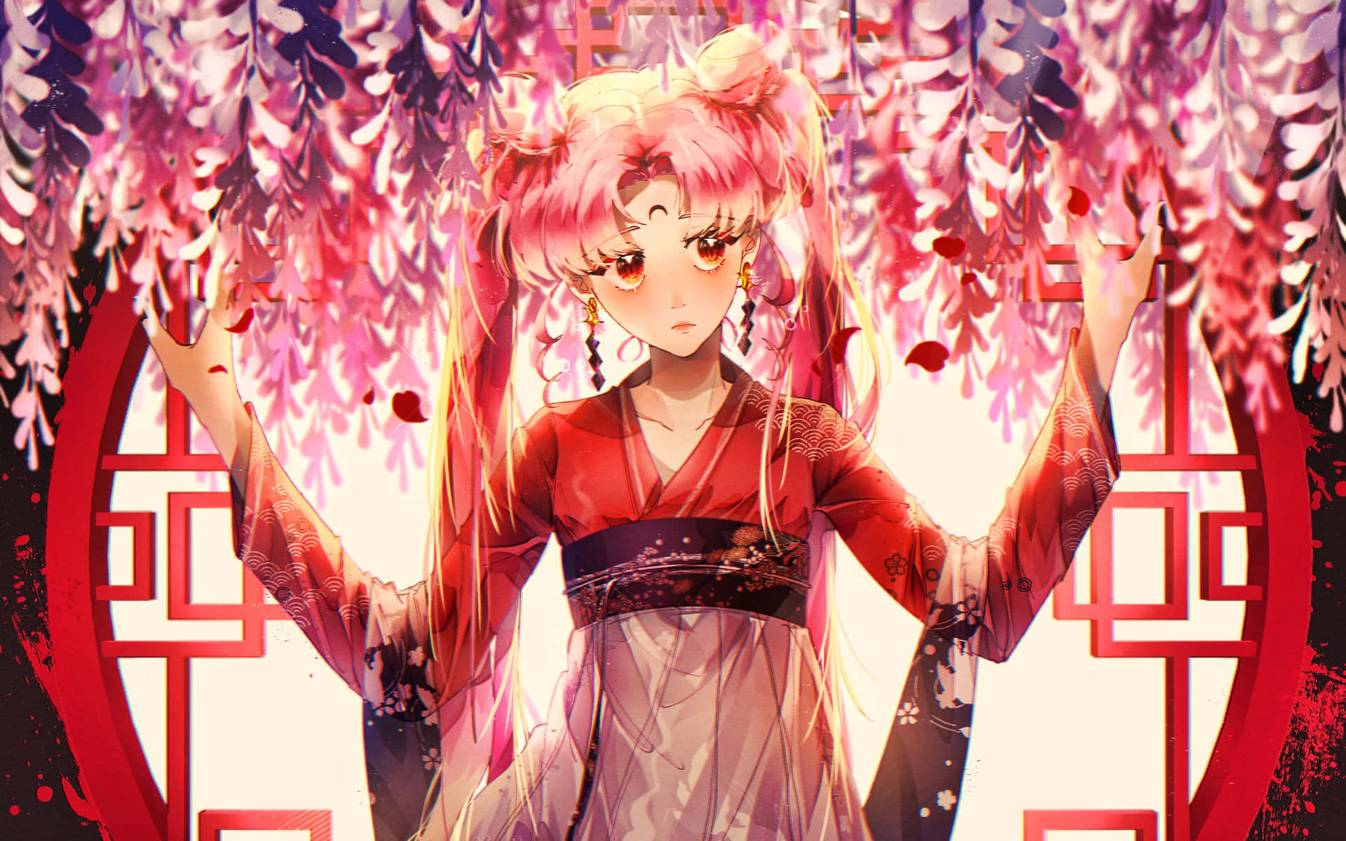 Chibiusatsukino, Enkelin Von Usagi Tsukino - Der Titelgebenden Sailor Moon. Wallpaper