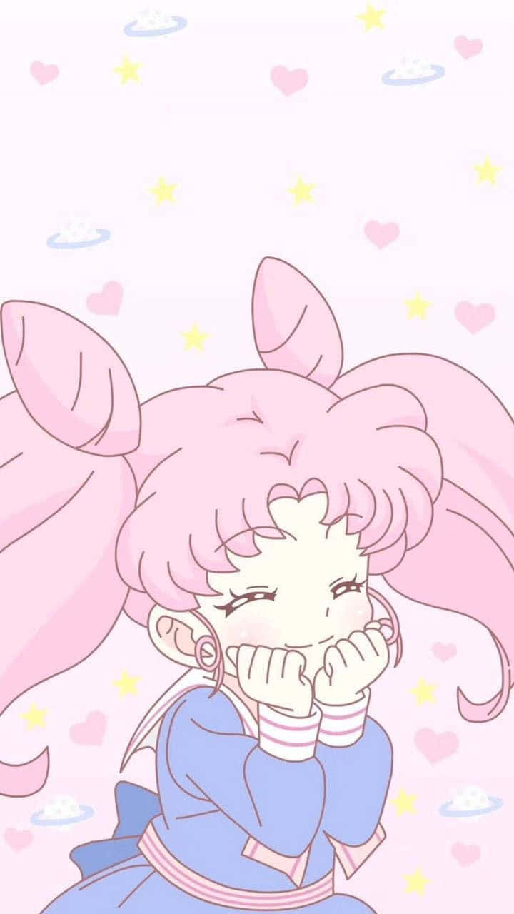Denungefärliga Bilden Av Sailor Moon, Chibiusa. Wallpaper