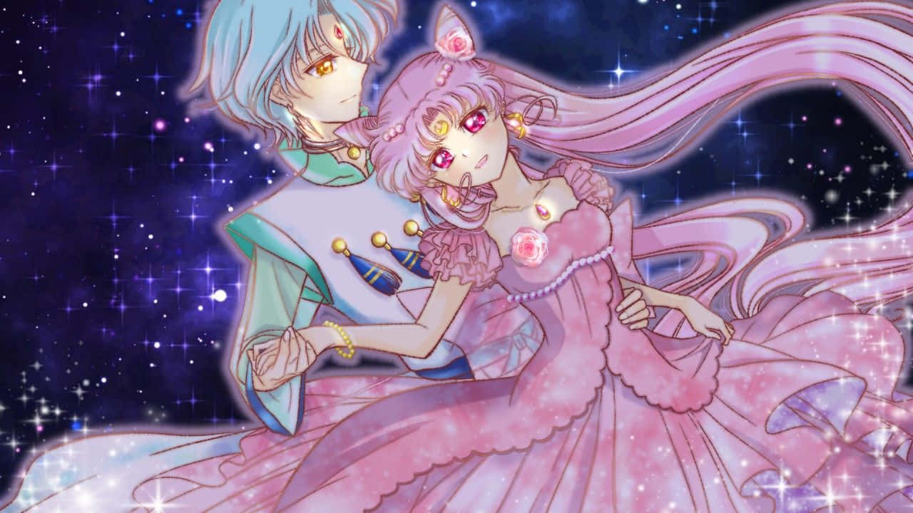 Chibiusa,dottern Till Sailor Moon. Wallpaper