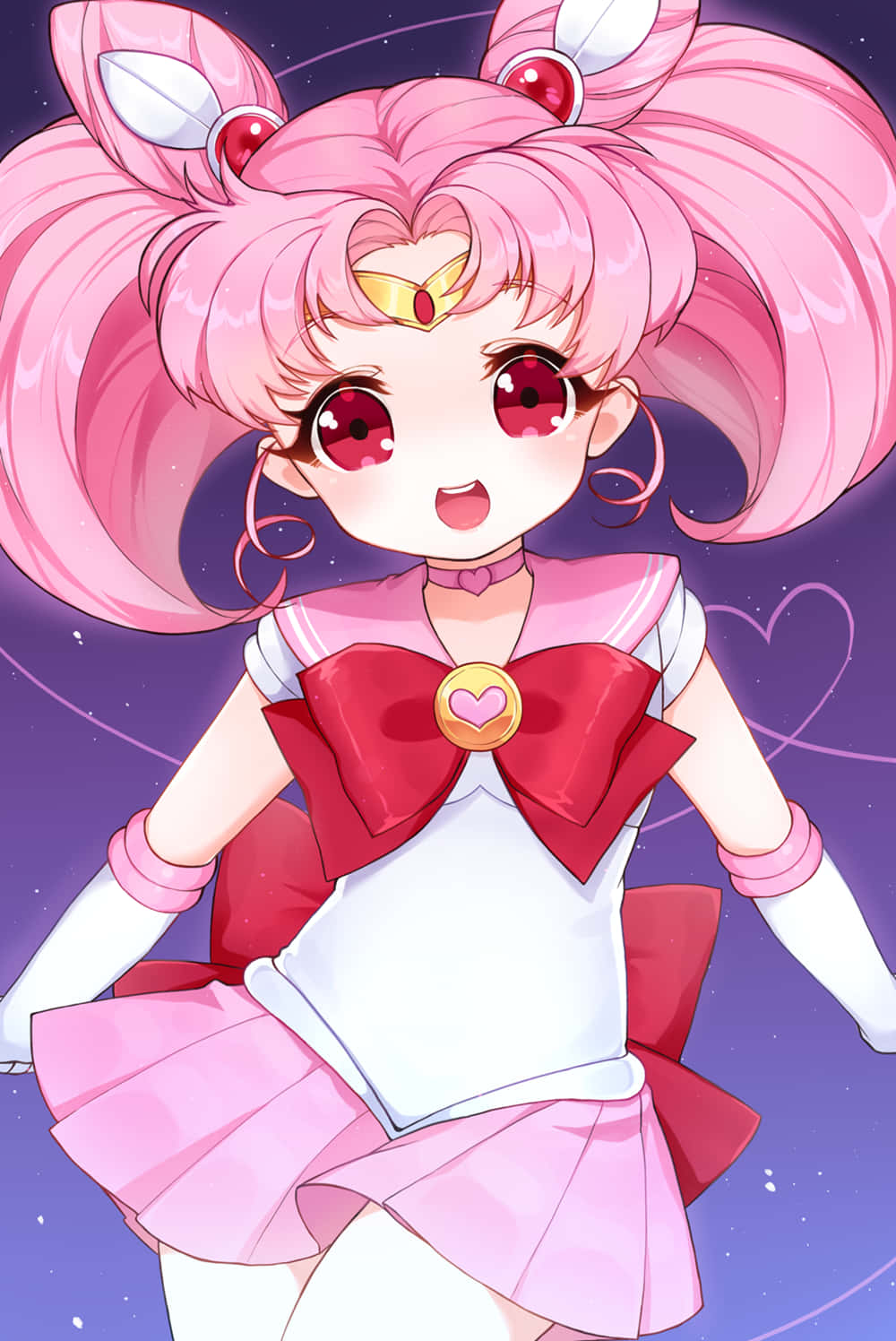 "Meet Chibiusa, brave heroine of the Sailor Moon Universe" Wallpaper