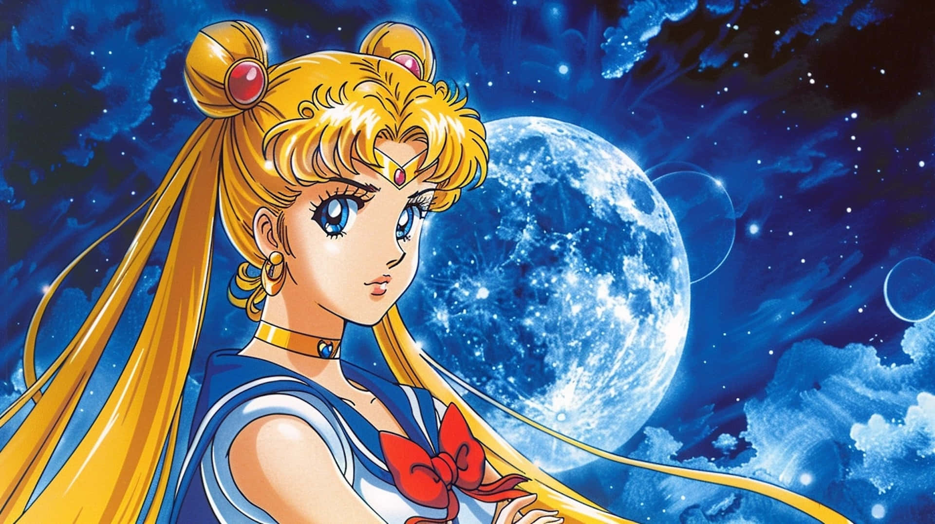 Sailor Moon Cosmic Background Wallpaper