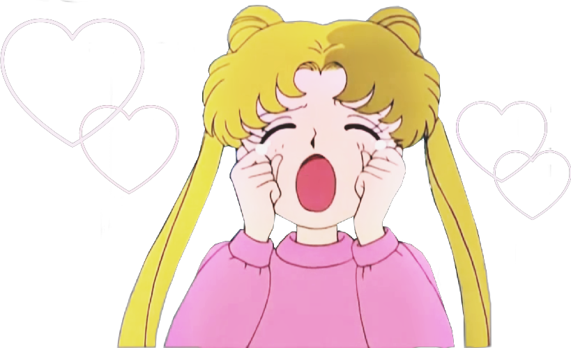 Sailor Moon Crying Hearts Background PNG
