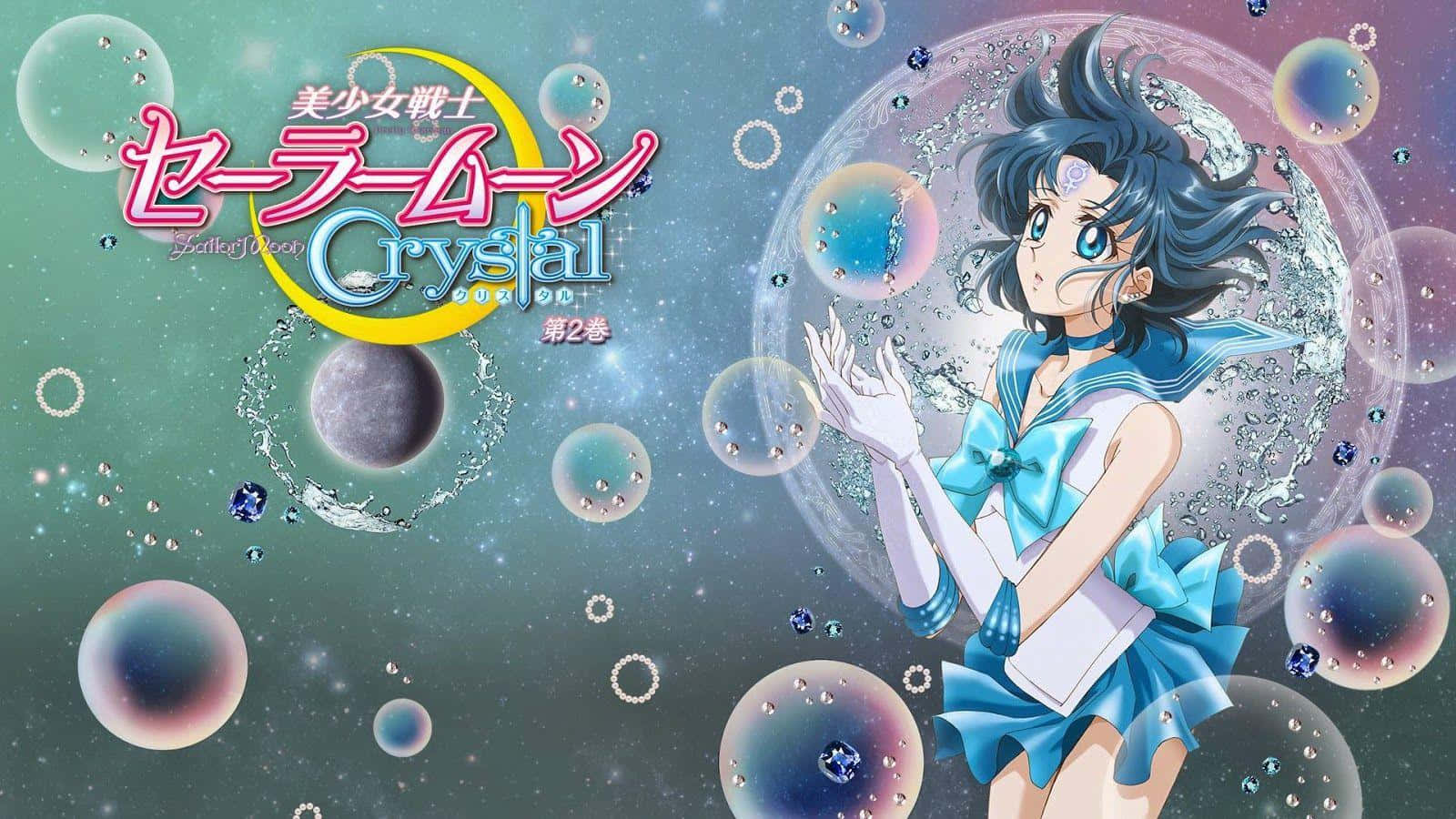 "The courageous Sailor Moon Crystal team unite to save the world" Wallpaper