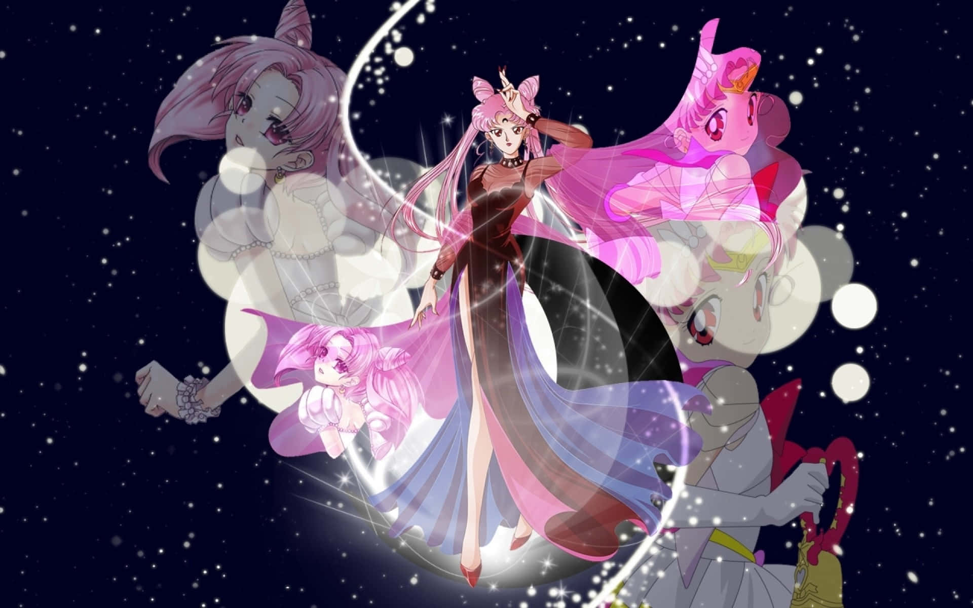 Begleitedas Magische Abenteuer Von Sailor Moon Crystal. Wallpaper