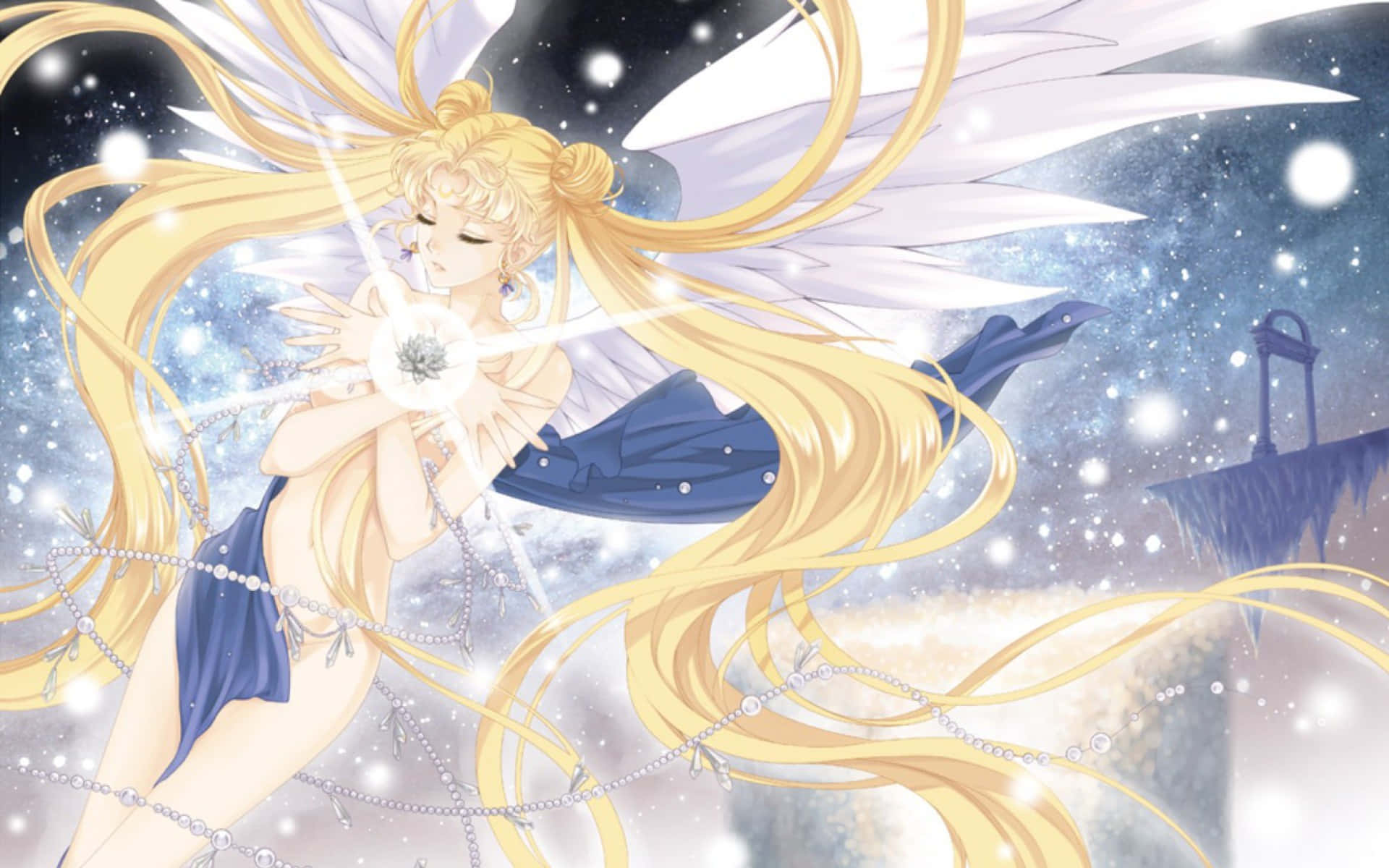 Engrupp Modiga Hjältinnor I Sailor Moon Crystal. Wallpaper