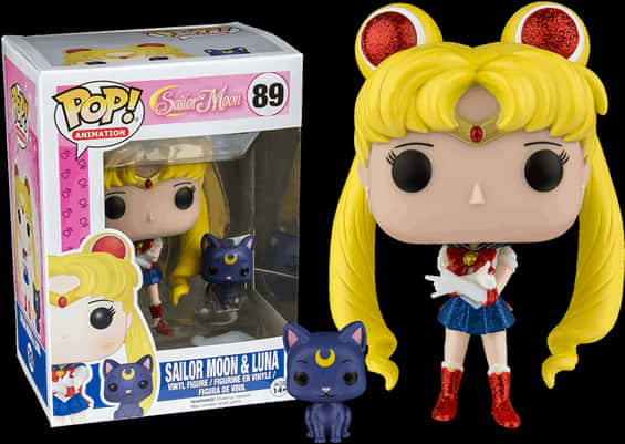 Sailor Moon Funko Popwith Luna PNG