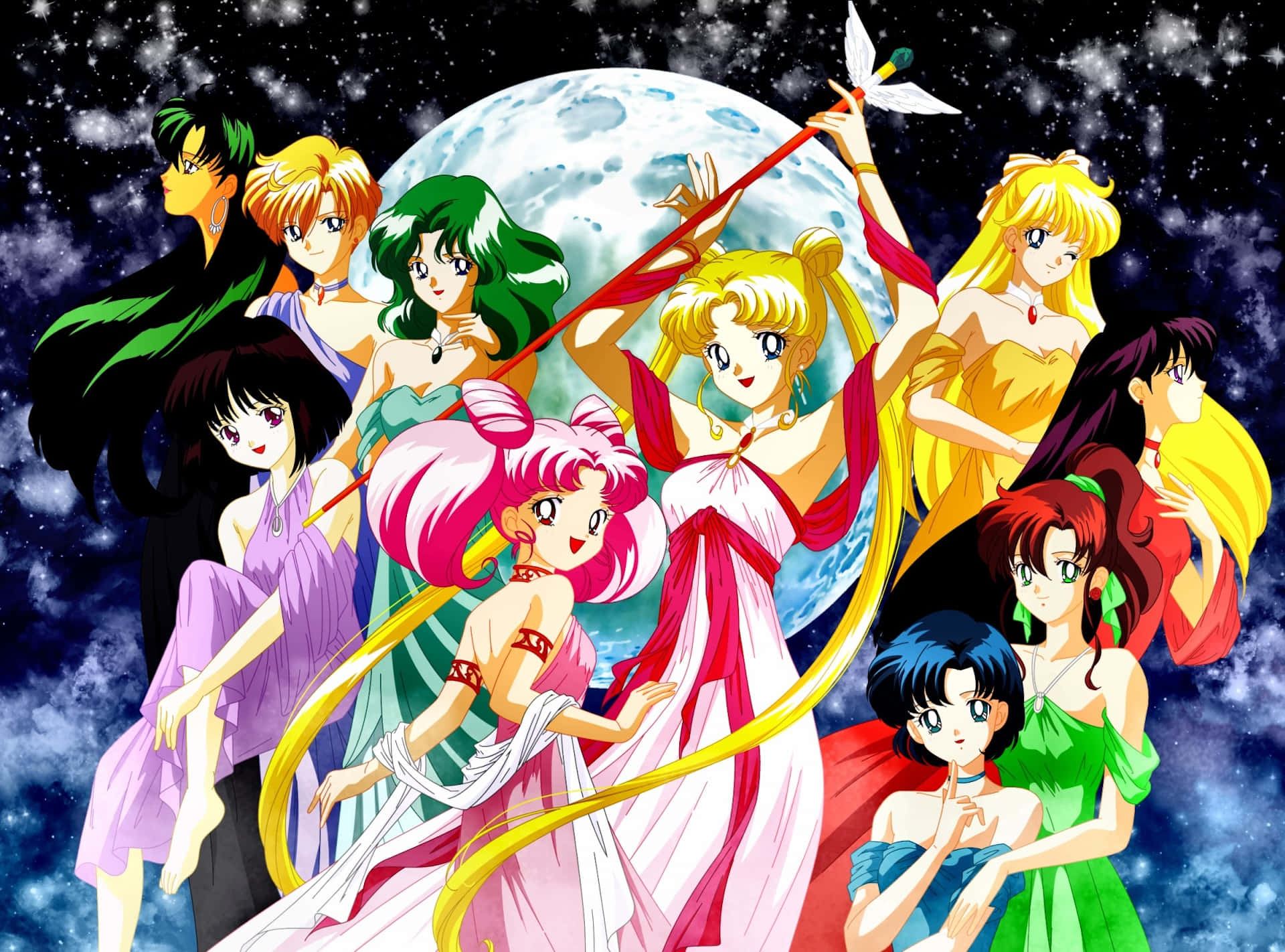 Sailor_ Moon_ Group_ Portrait_ Space_ Background.jpg Wallpaper