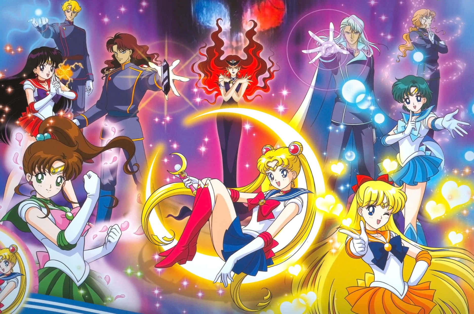 Sailor Moon Group Pose Wallpaper