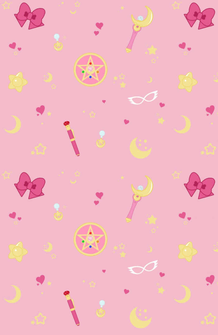 Unlock the power of Sailor Moon with this stylish iPad! Wallpaper