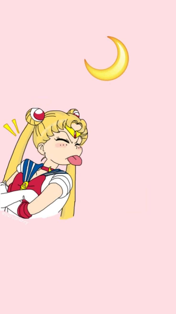 Gåmed Sailor Moon På Hennes Kosmiska Äventyr Med Din Egen Ipad. Wallpaper