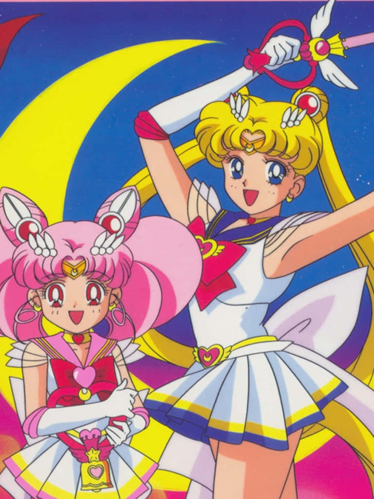 Hämtamagin Från Sailor Moon Överallt Med Denna Unika Ipad Tapet. Wallpaper