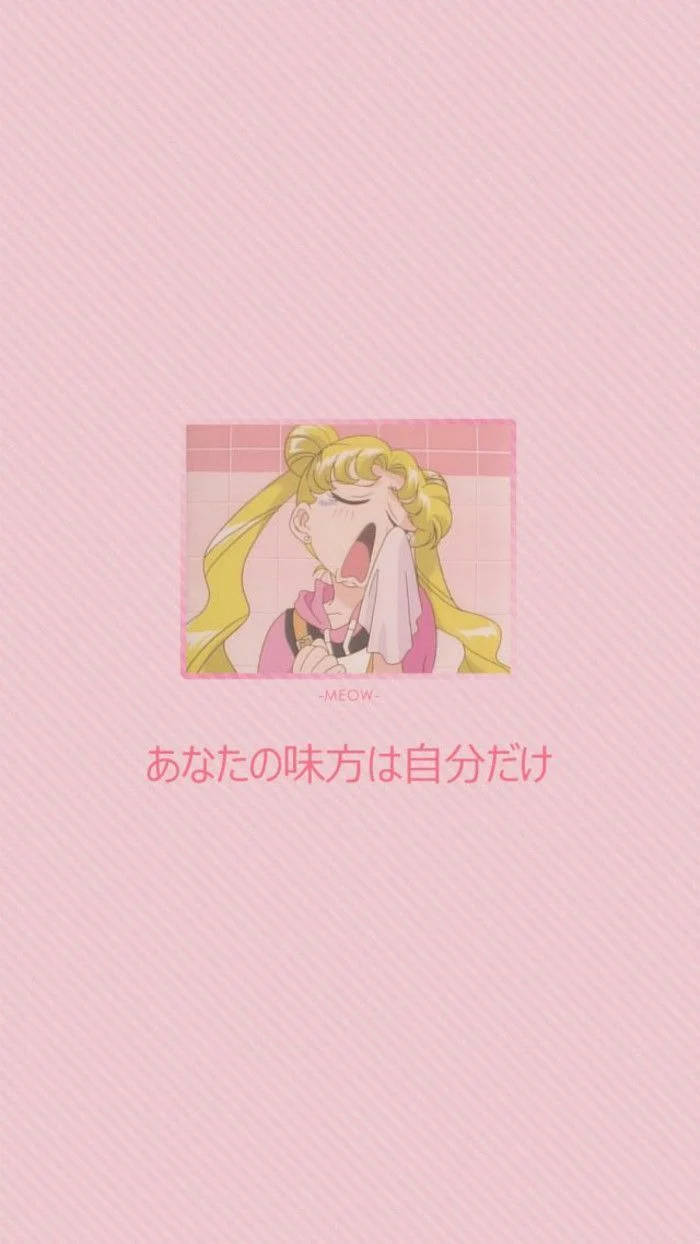 Sailor Moon iPhone Usagi Looking Cute Wallpaper