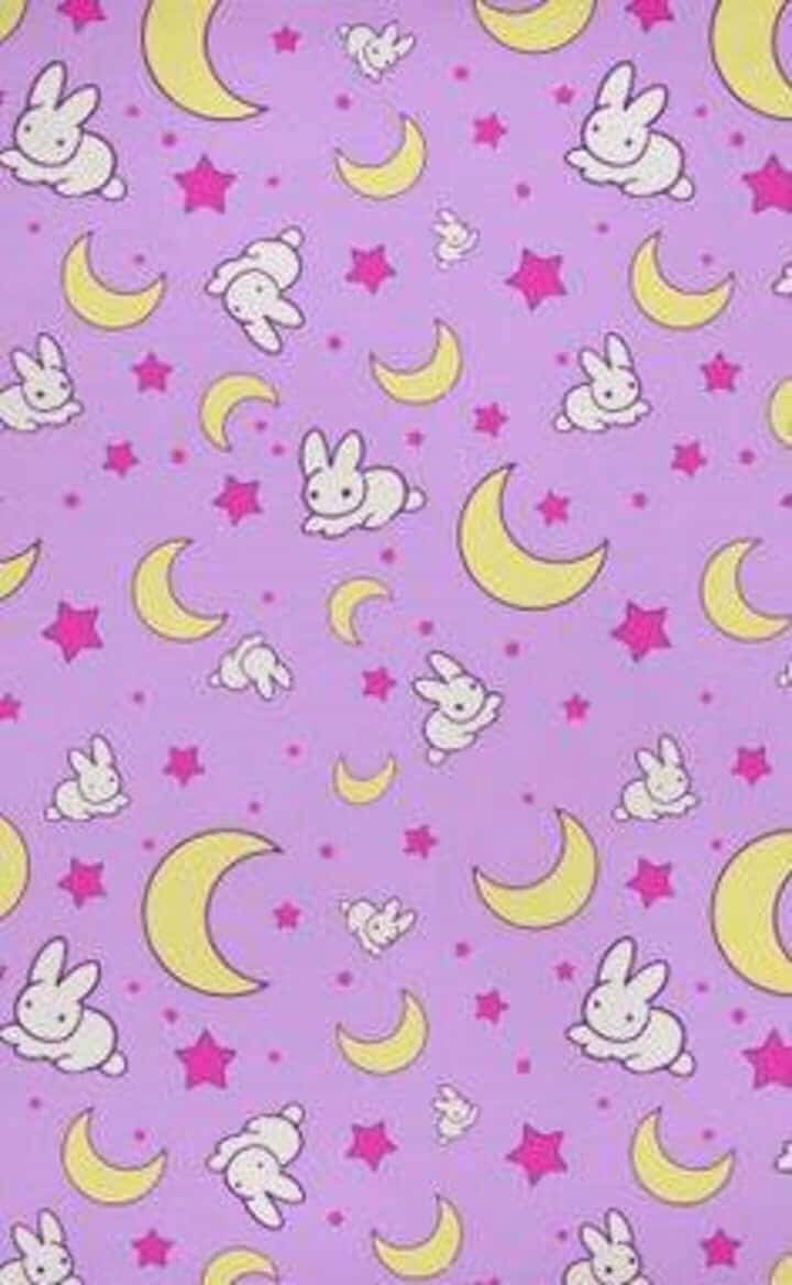 "A Sailor Moon inspired pattern highlights this cosmic wall paper" Wallpaper
