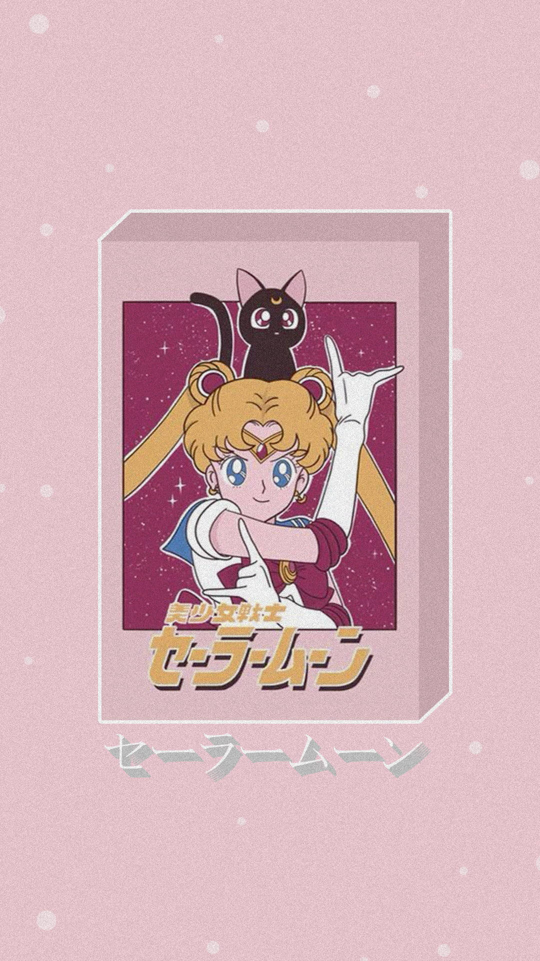 Ladda Ner Sailor Moon Retro Anime Estetik Wallpaper