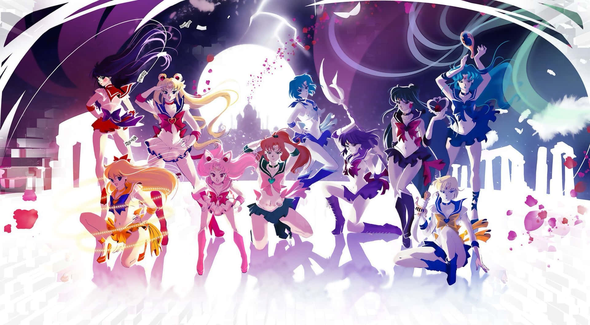 Sailor Moon Team Artwork Wallpaper