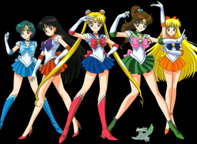 Sailor Moon Team Pose PNG