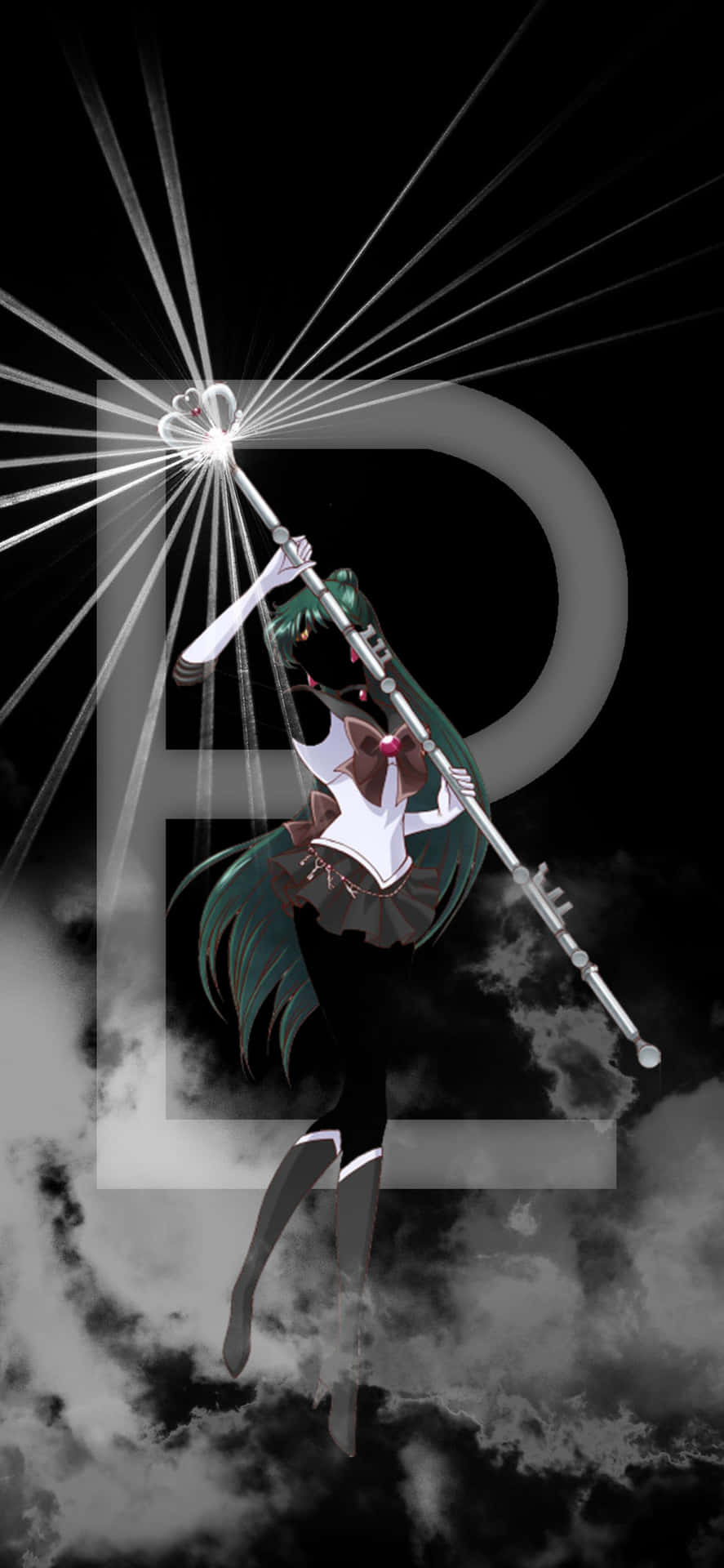 Sailor Pluto strikes a pose Wallpaper