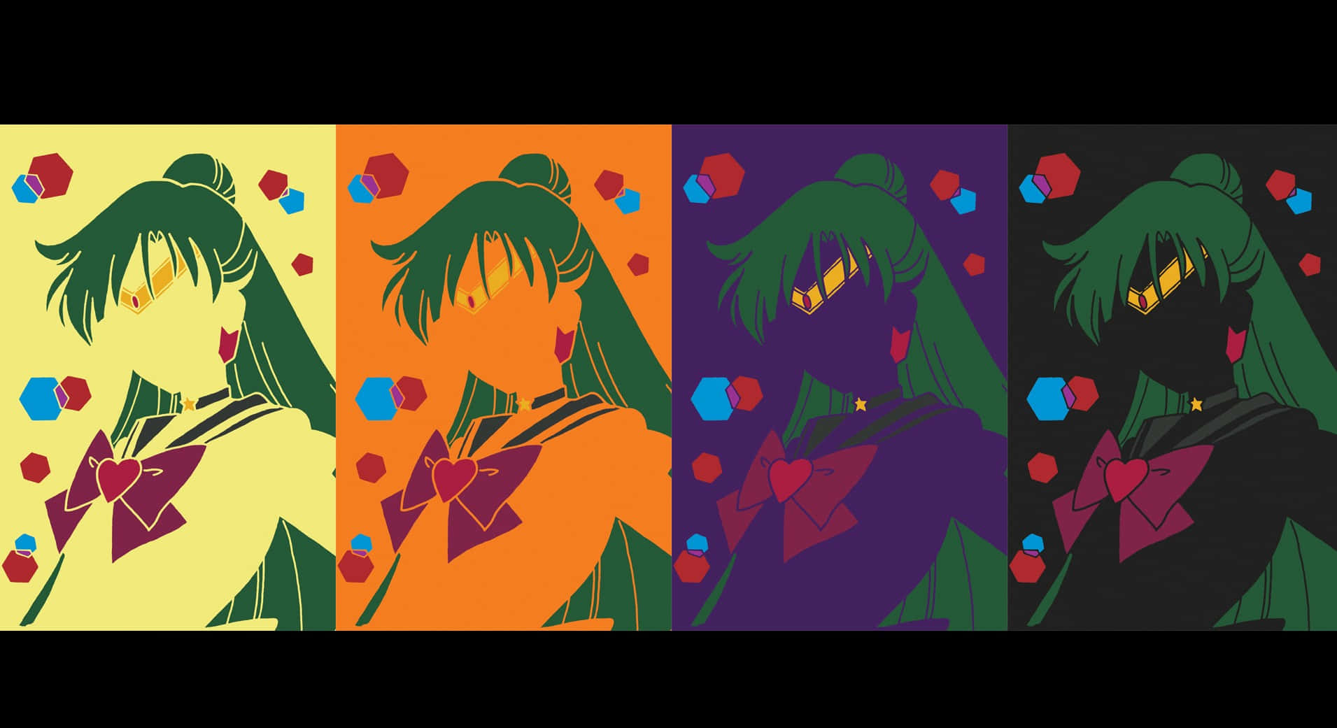 Magical Guardian and Time Traveler, Sailor Pluto Wallpaper