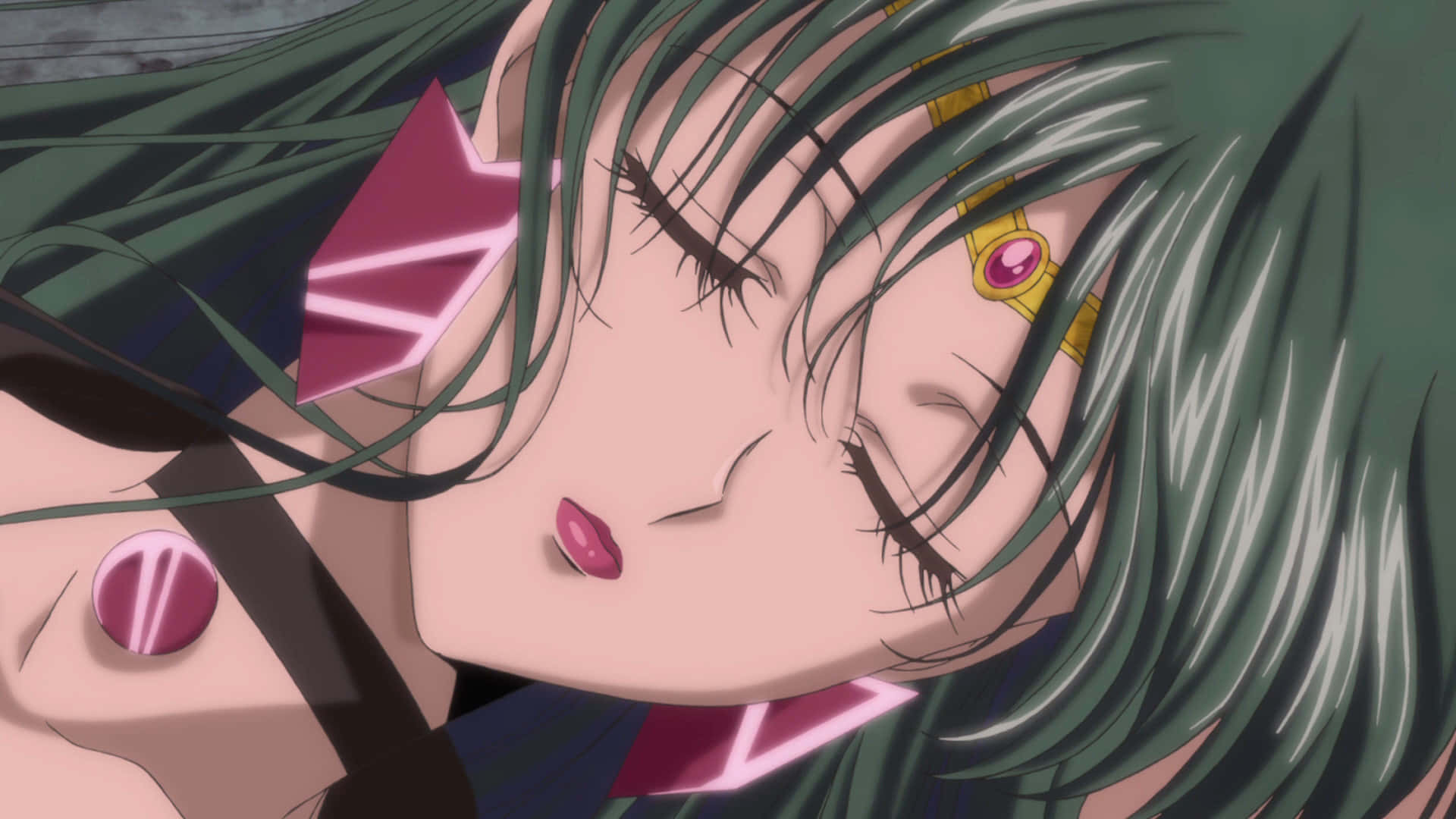 Sailor Pluto Preparing to Protect Her Kingdom Wallpaper