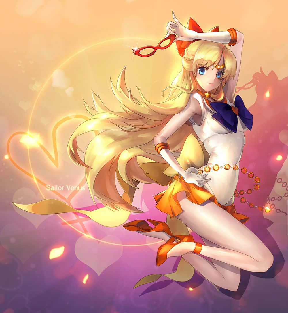 A Determined Sailor Venus Wallpaper