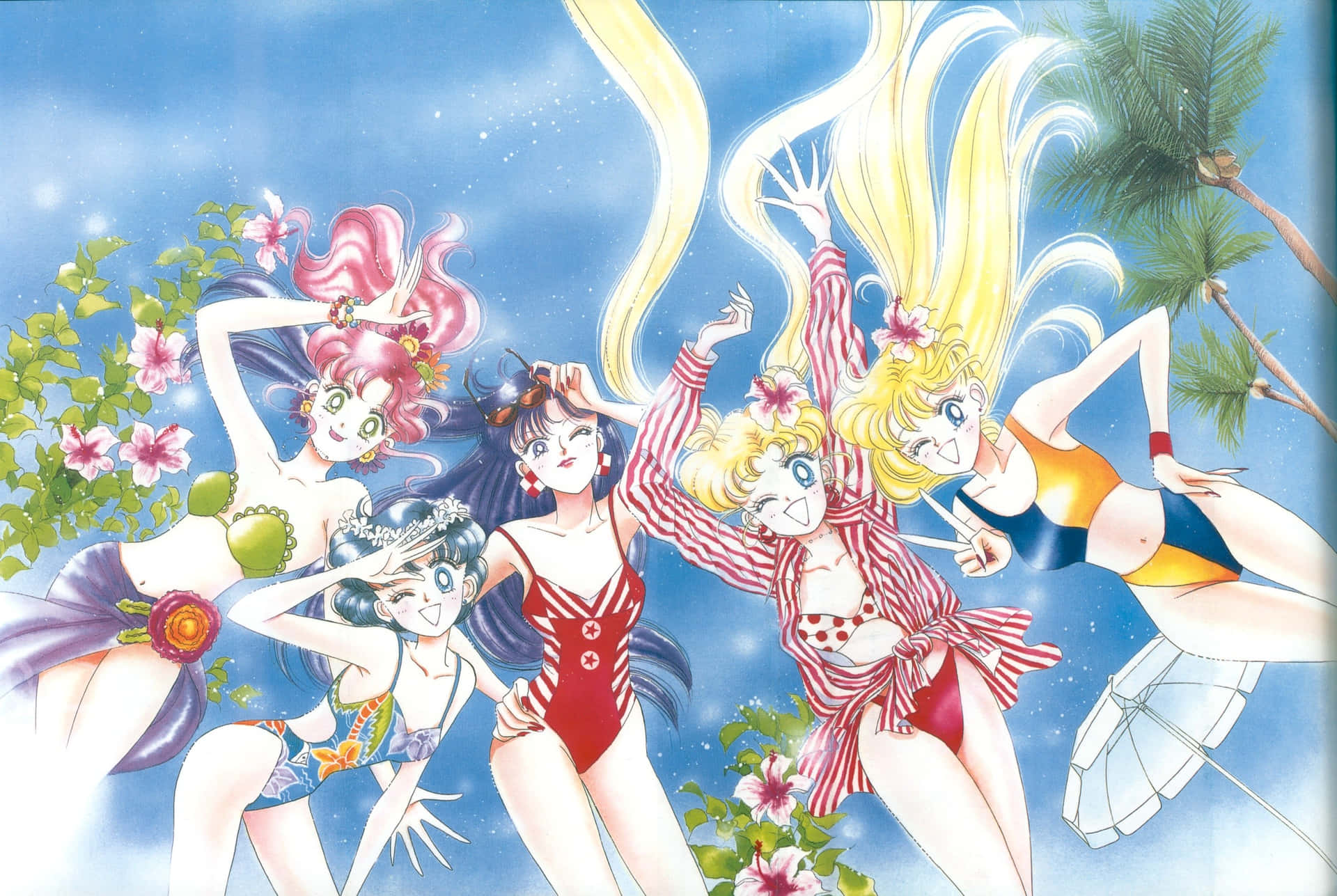Sailor Venus Aiming Her Love&Beauty Arrow Wallpaper