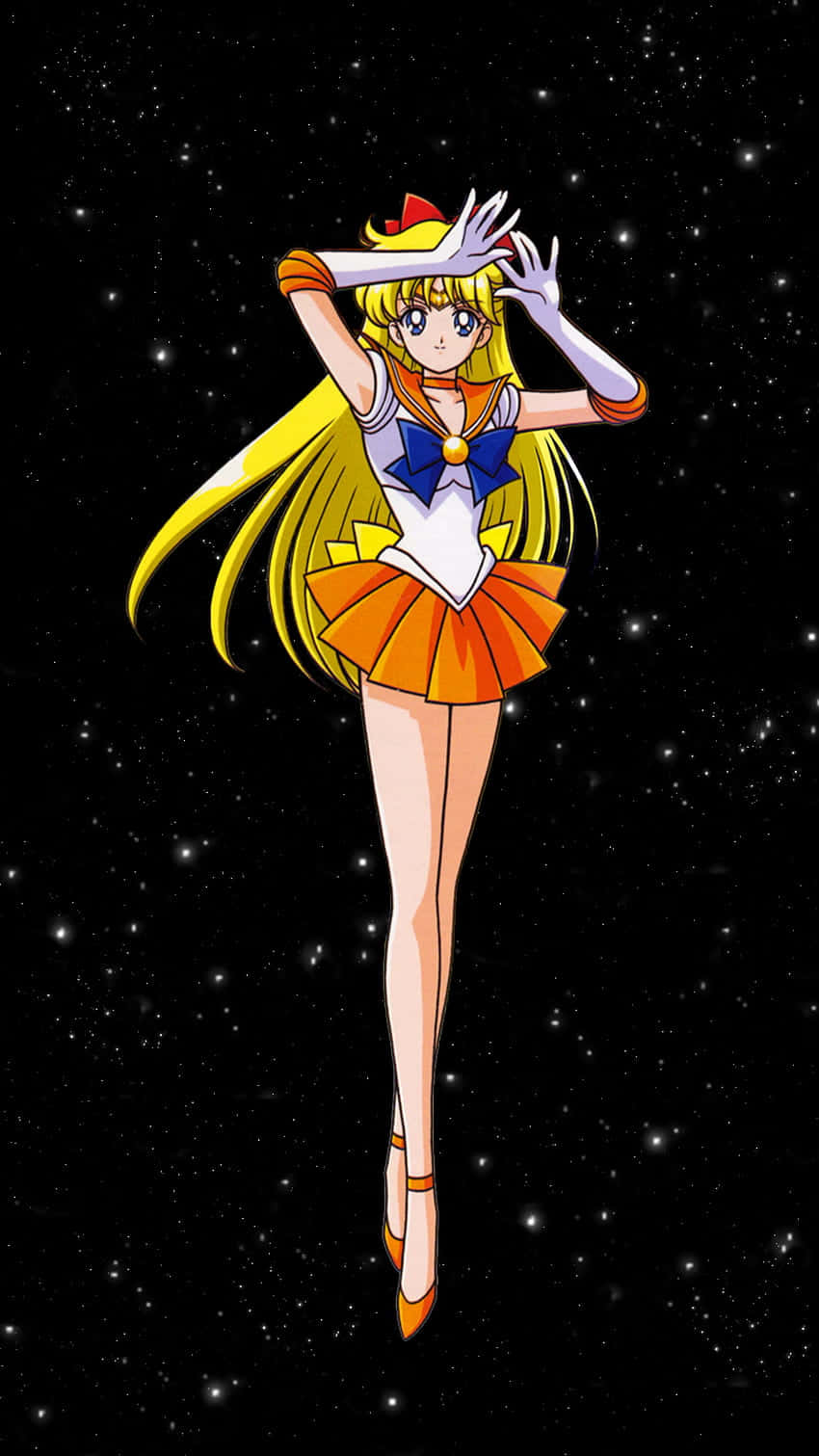 Sailor Venus from the 1990s classic anime, Sailor Moon Wallpaper