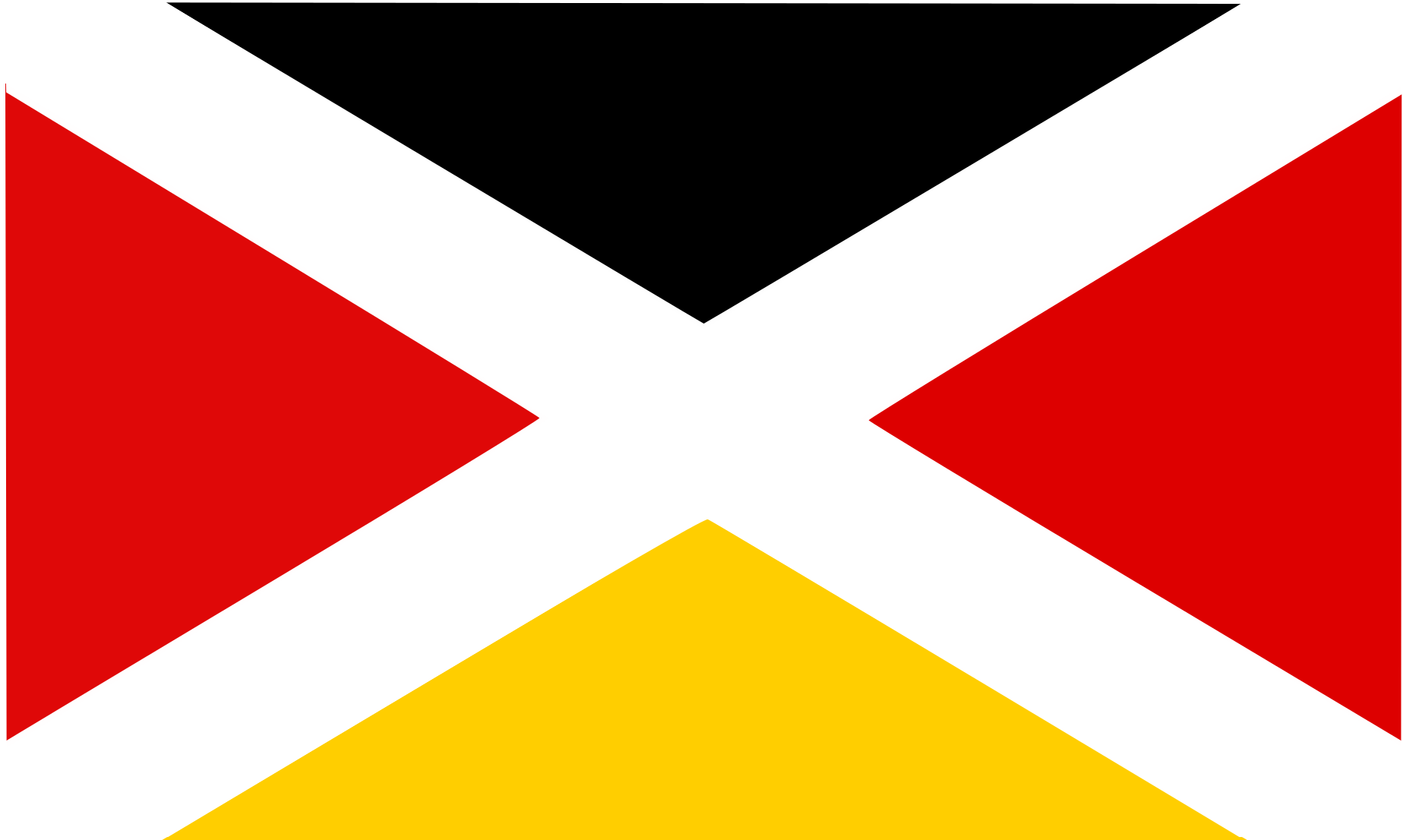 Saint Andrews Cross Flag Design PNG