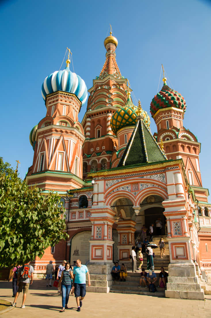 Saint Basil's Cathedral Arch Entrance Wallpaper