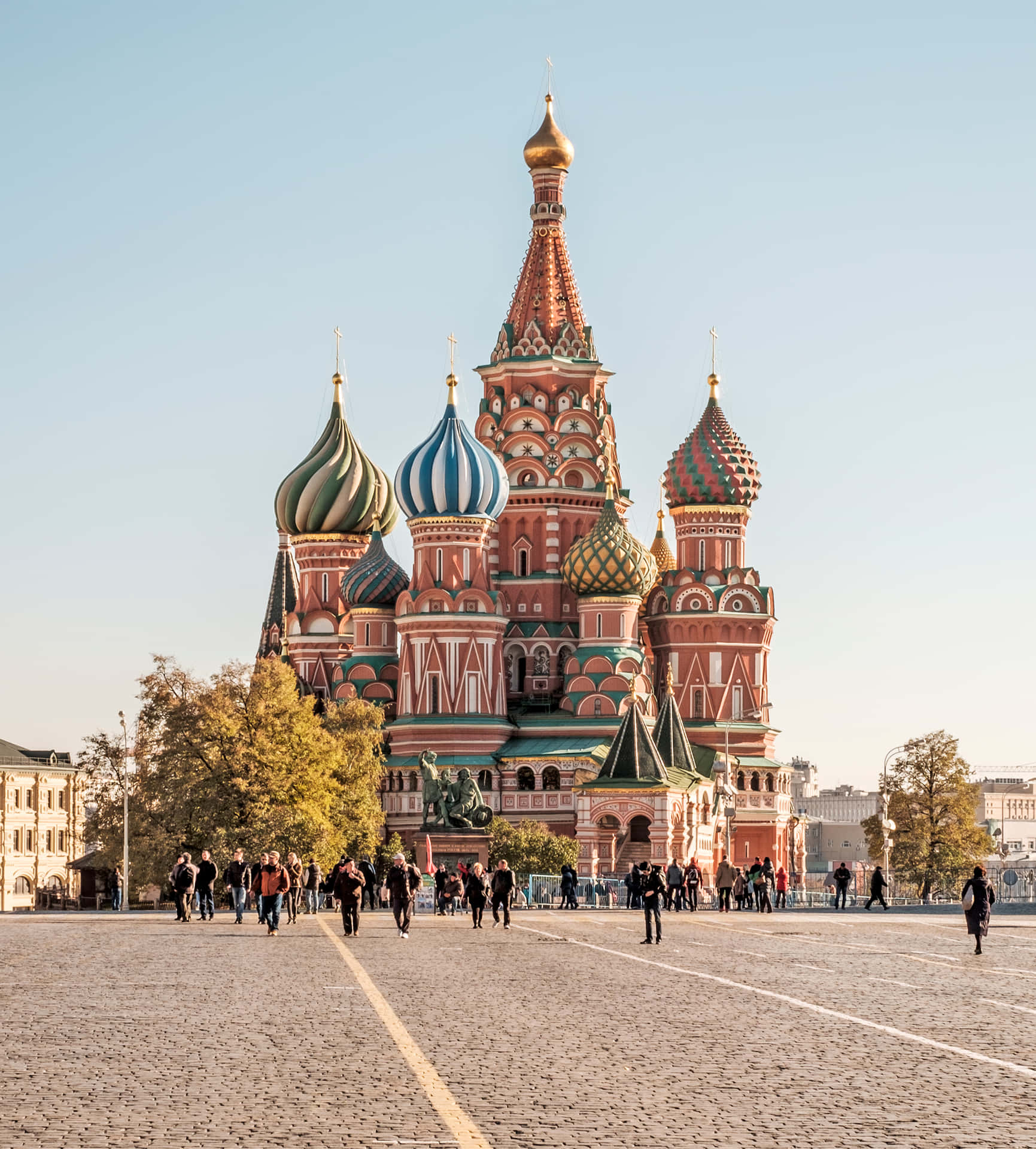 Saint Basil's Cathedral Captured In The Early Morning Wallpaper