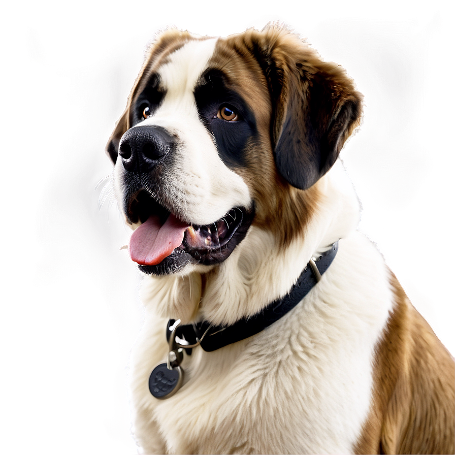 Saint Bernard Close-up Portrait Png Ebb PNG