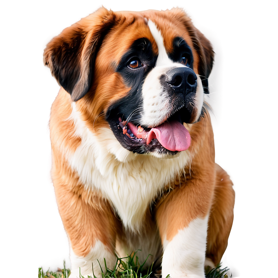 Saint Bernard Drool Face Png 06252024 PNG