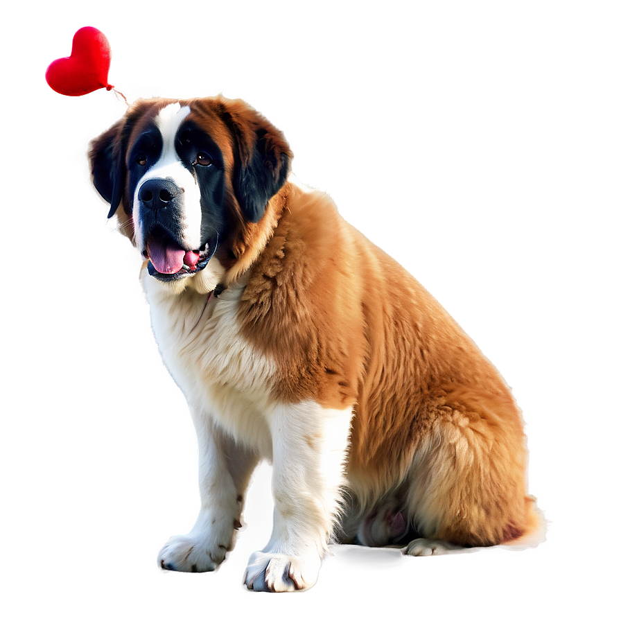 Saint Bernard In A Sweater Png 06252024 PNG