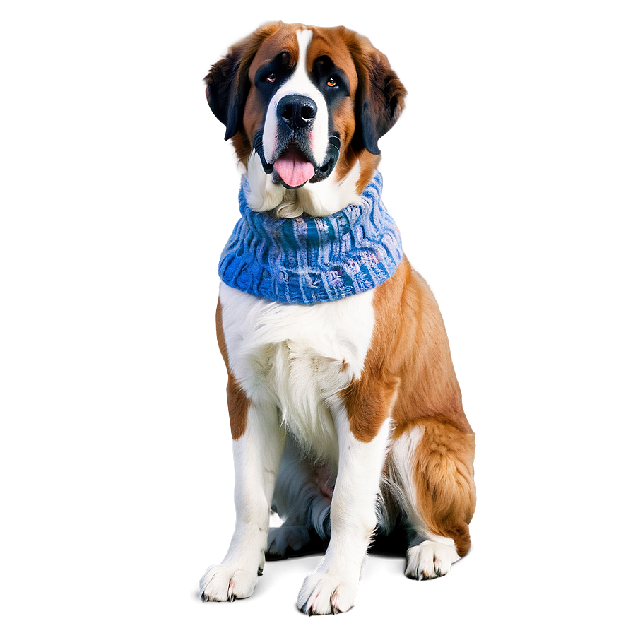 Saint Bernard In A Sweater Png Yny PNG