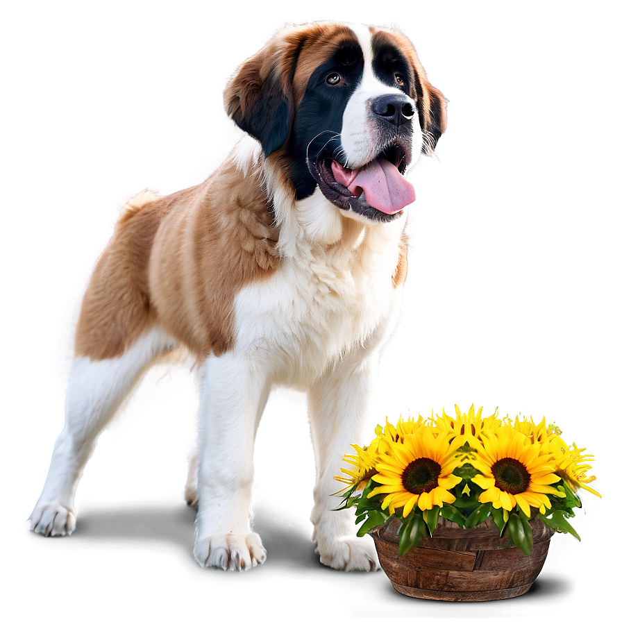 Saint Bernard In Summer Png Ity96 PNG