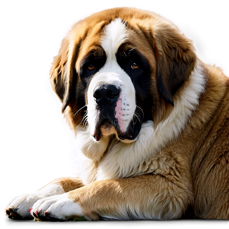 Saint Bernard Lazy Day Png 06252024 PNG