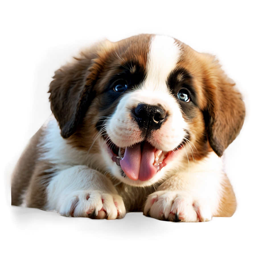 Saint Bernard Puppy Smile Png 31 PNG