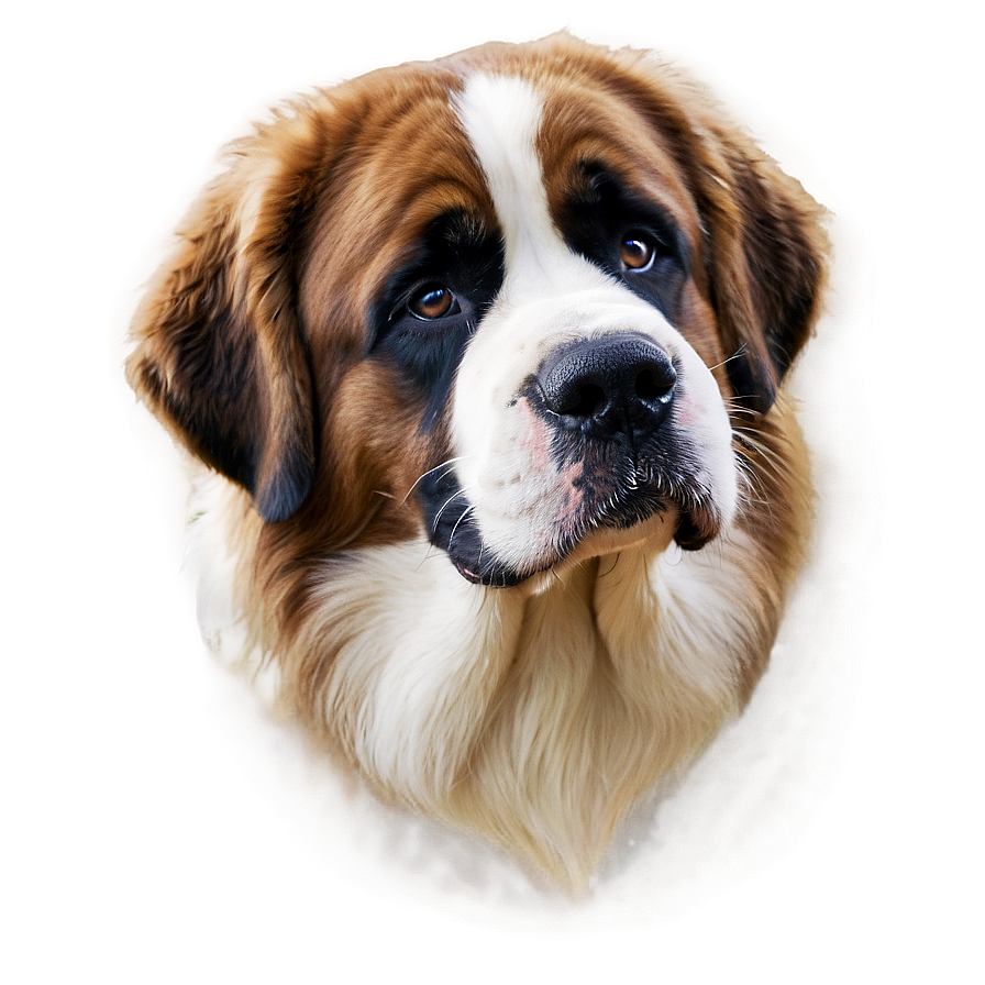 Saint Bernard With Eyes Closed Png 56 PNG