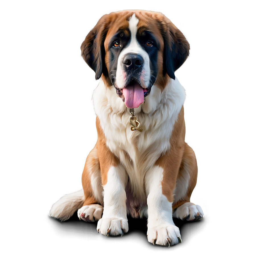 Saint Bernard With Paw Up Png Ird PNG